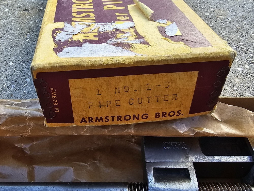 Vintage Armstrong Tools 1-b Pipe Cutter NEW In Box