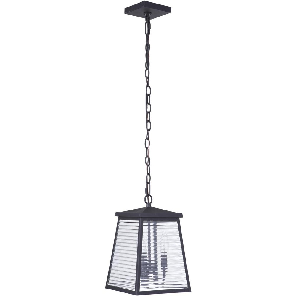 Craftmade ZA4111-MN Armstrong 3 Light 8.25 inch Midnight Outdoor Pendant