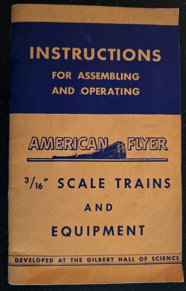 1949 Gilbert America Flyer Train Instruction Book