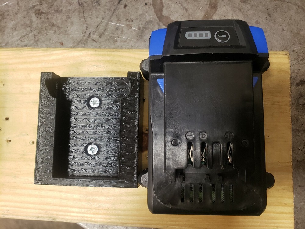 **2 Pack** Kobalt 24V Wall/Undershelf Locking Battery Holder Mount