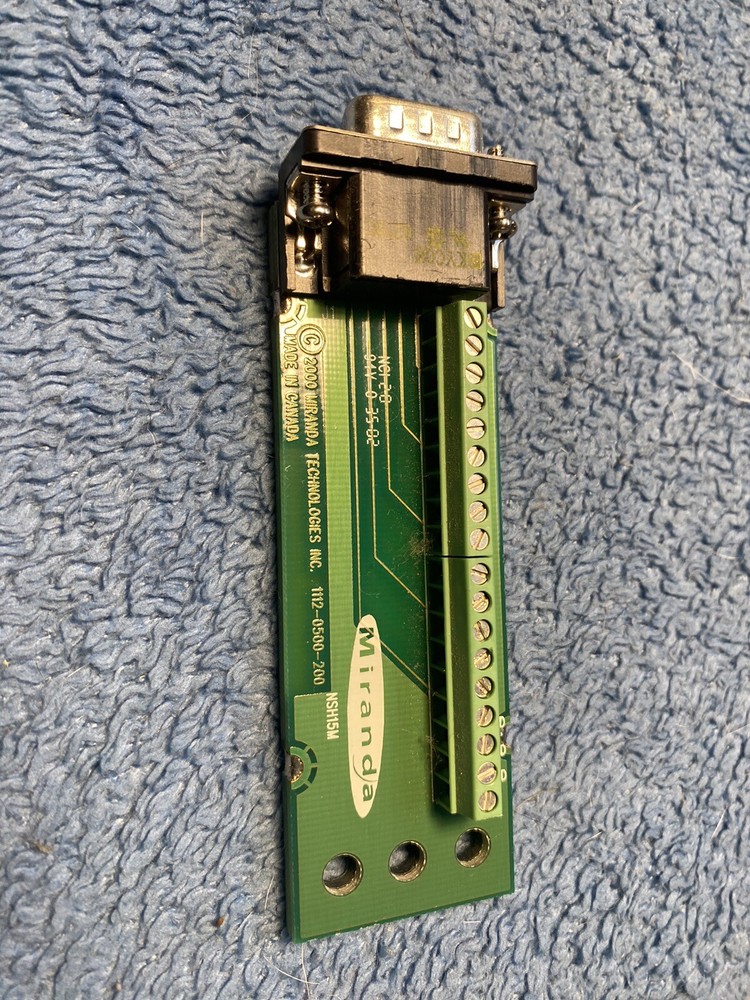 MIRANDA 0112-9600-201 INTERFACE CARD NSH15M