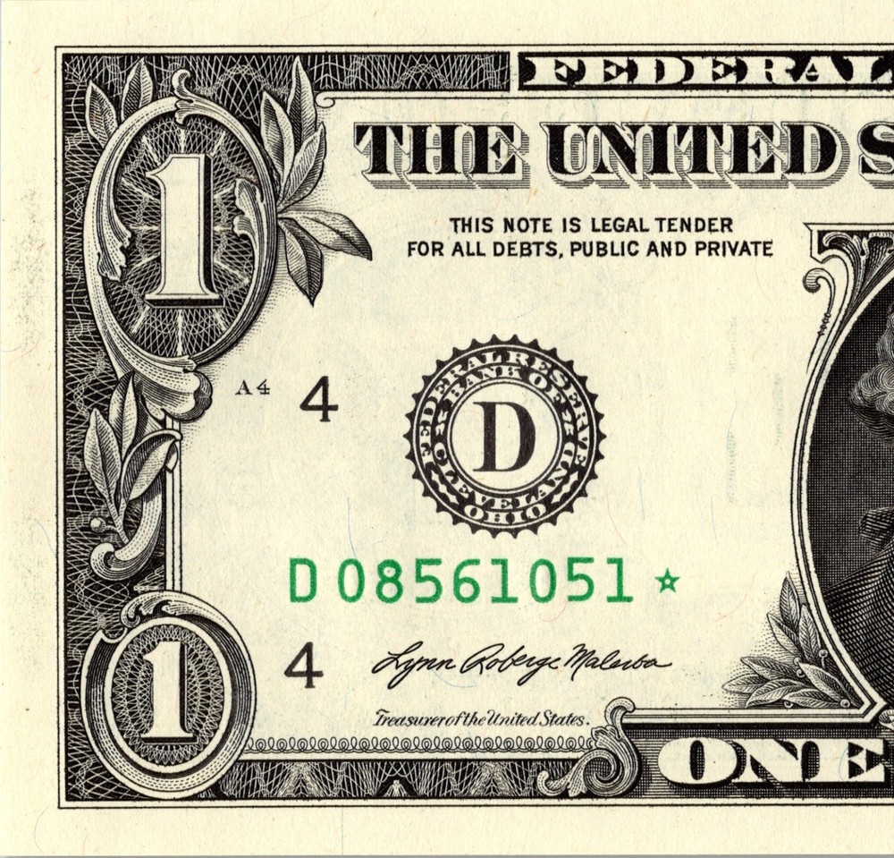 2021 D Star Note One Dollar Bill Regular Run Pack Note D08561051*