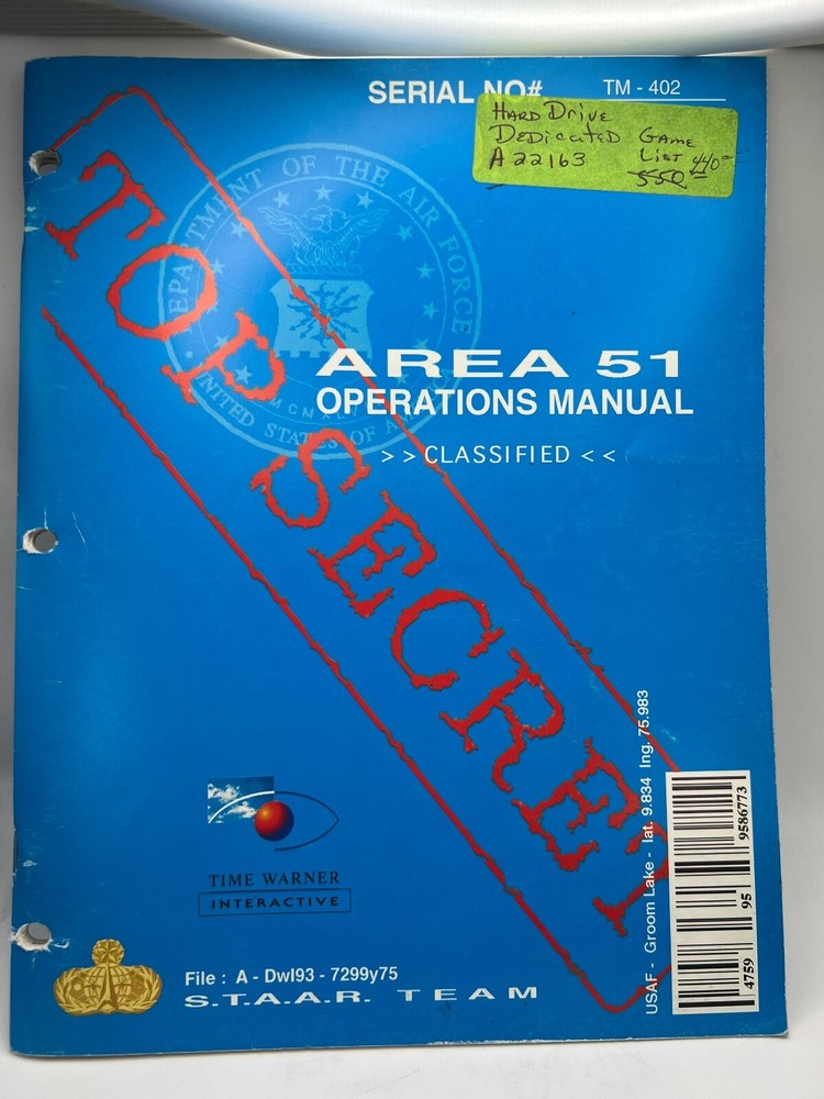 ATARI: Arcade game Manuals Collection from distributors library YOUR CHOICE