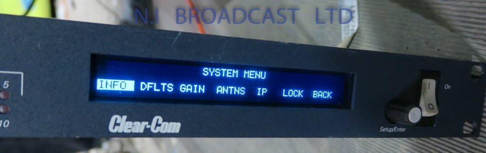 Clearcom freespeak 10 digital wireless mainframe for beltpacks