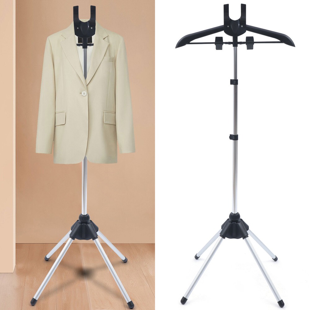 Handheld Ironing Steamer Hanger Bracket Foldable Garment & Clothes Drying Rack