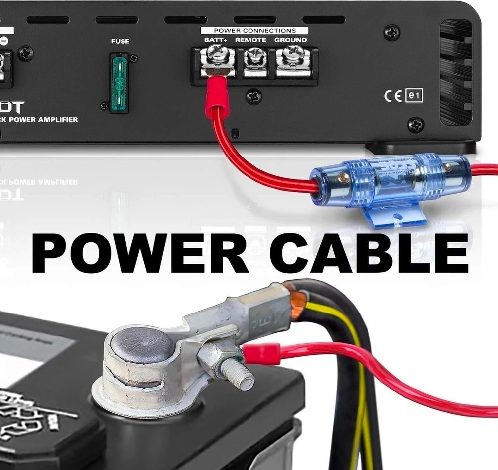 BOSS Audio Systems KIT2 8 Gauge Amplifier Installation Kit *New Open Box*