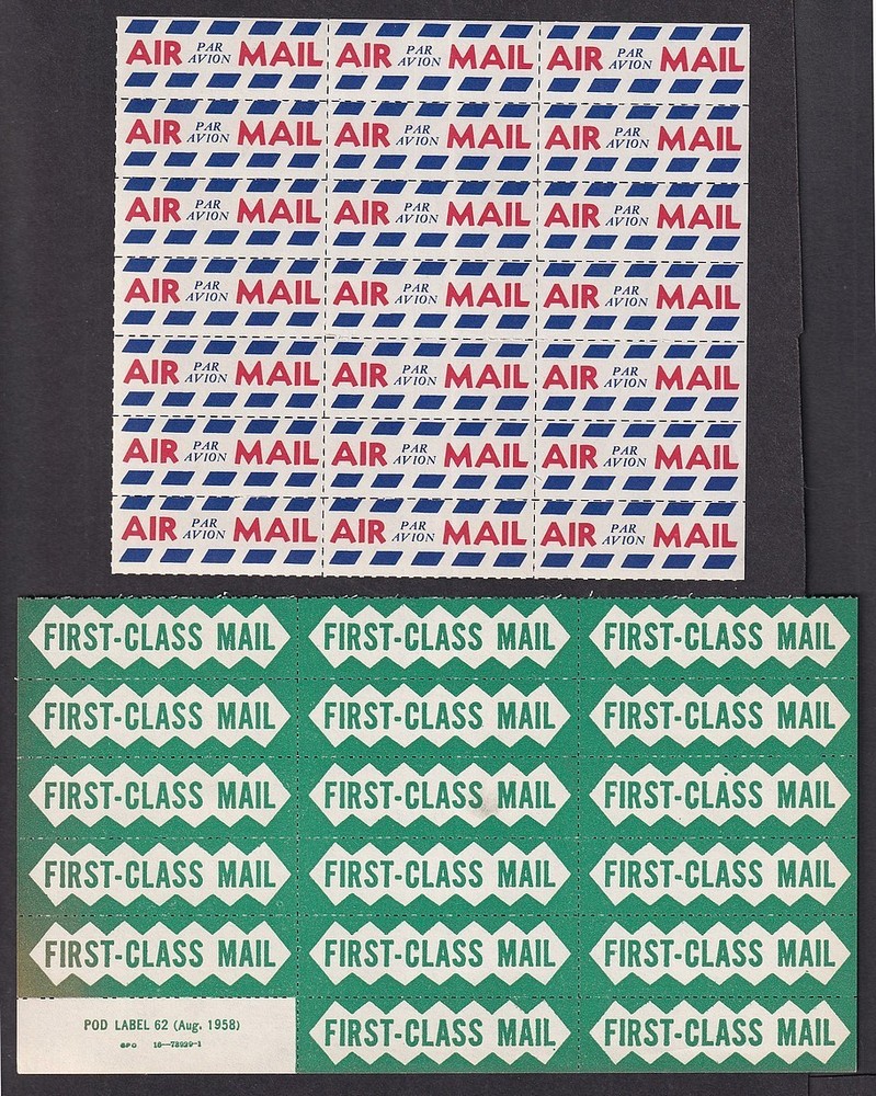 US Airmail & Special Delivery sheets (14 sheets)