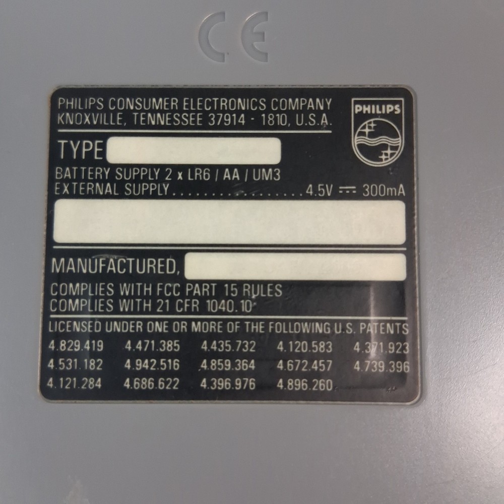 Philips Powersaving 40 ESP3 Personal CD Player 40 Second Skip Protection