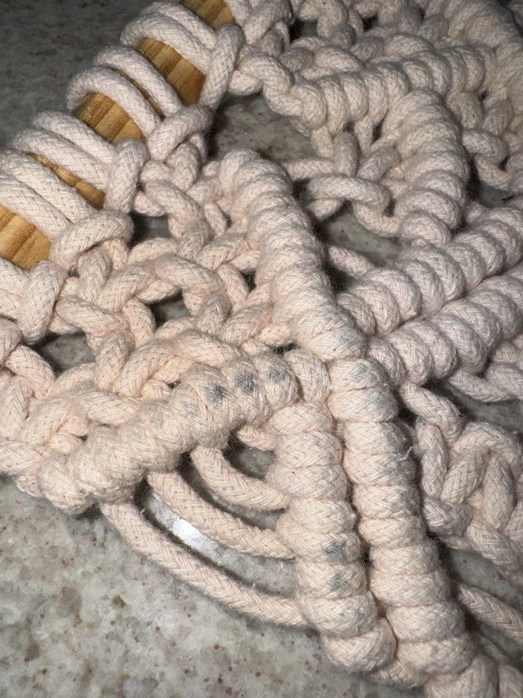 Macramé Wall Hanging Pink Blush Color Wall Decor