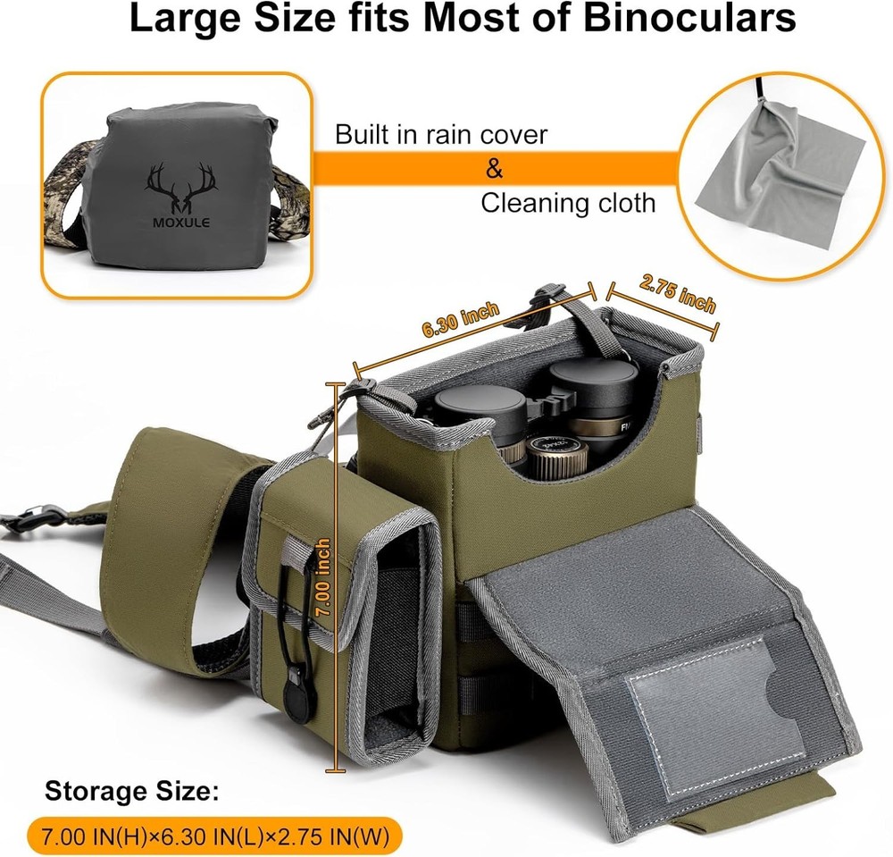 Binocular Harness Chest Pack: Bino Case with Rangefinder Pocket