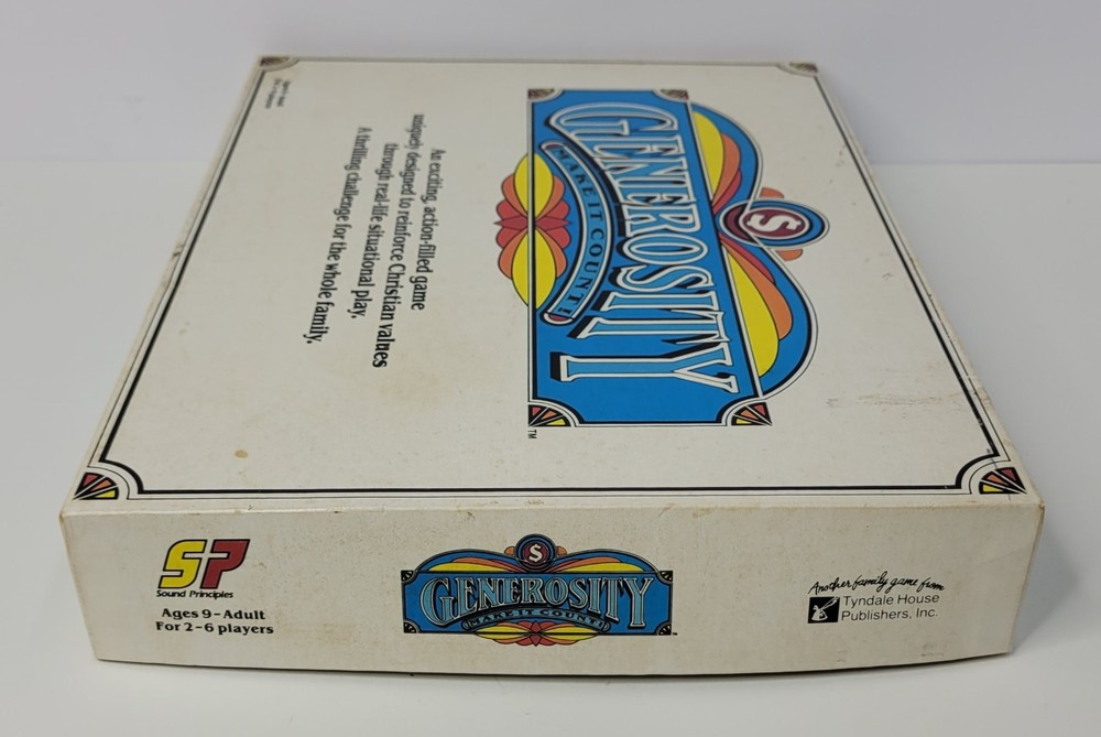 Vintage "Generosity Make It Count!" Christian Values Game 1985 Ed Complete Set