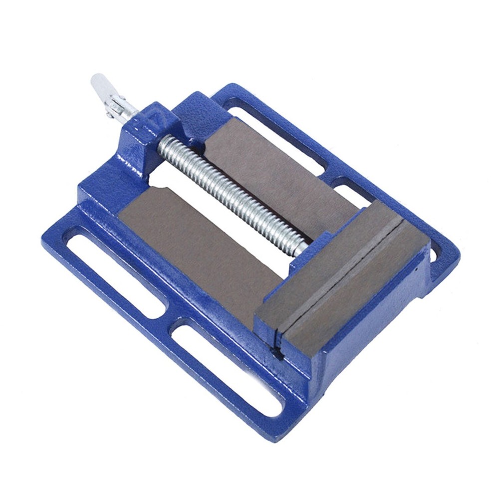2.5" 3" 4" Bench Vise Clamp Table Flat Drill Press Vice Milling Machine Blue