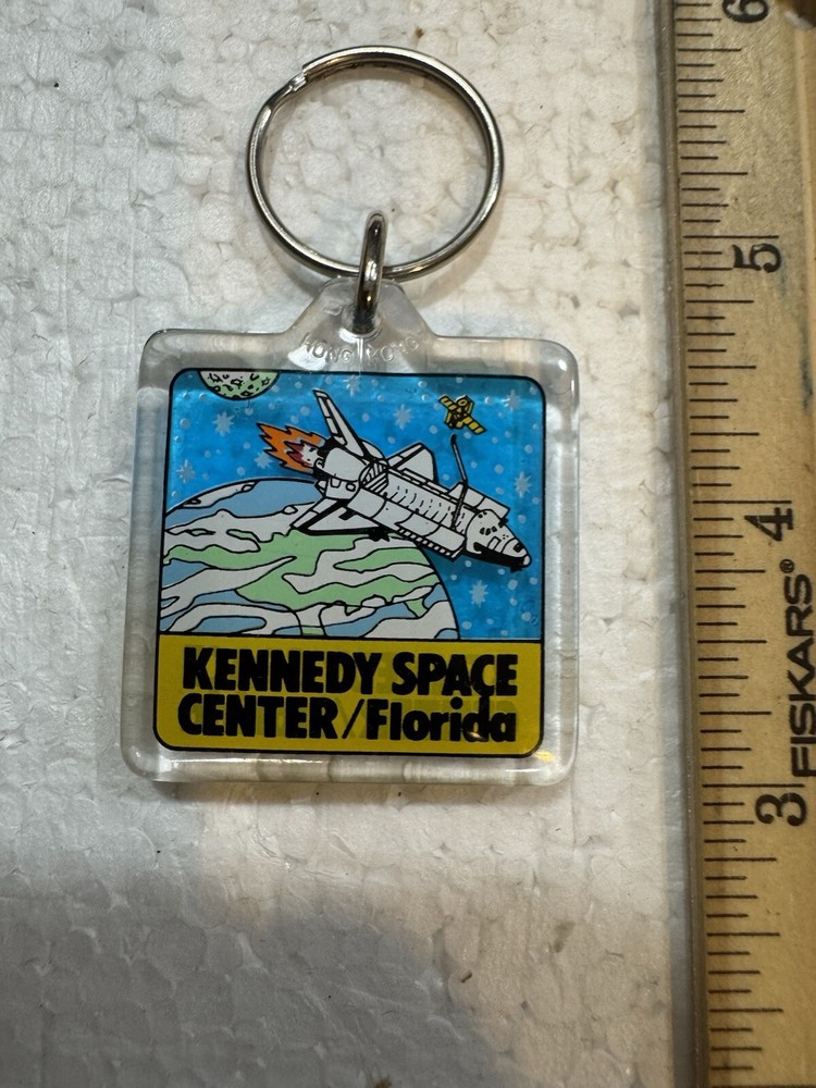 Vintage Kennedy Space Center- Space Shuttle Keychain