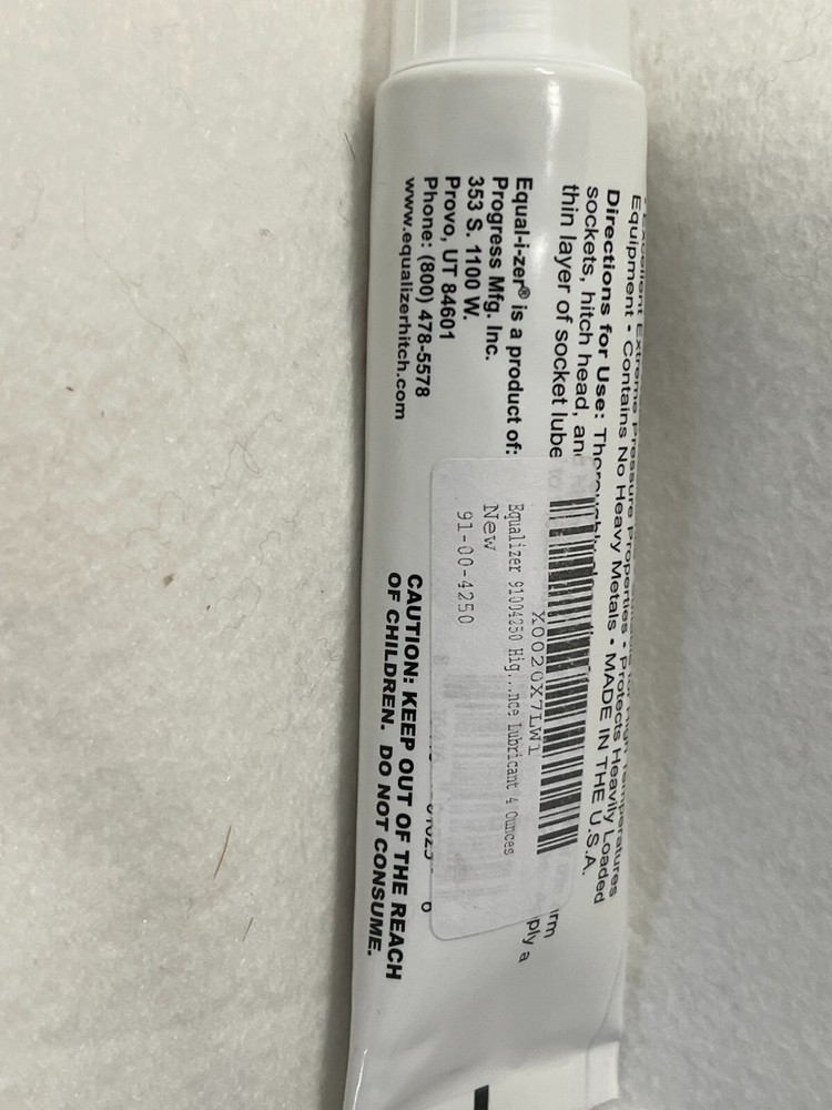 Equal-i-zer High Performance Lubricant for trailer hitches and sway control