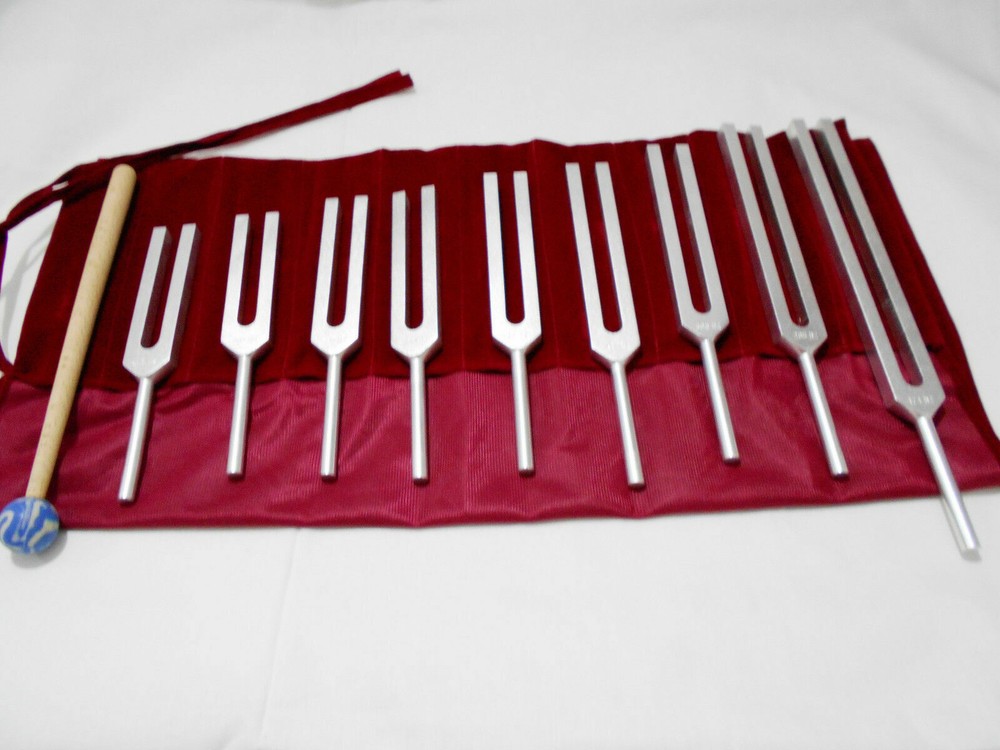 9 Sacred Solfeggio Unweighted Tuning Fork With Mallet
