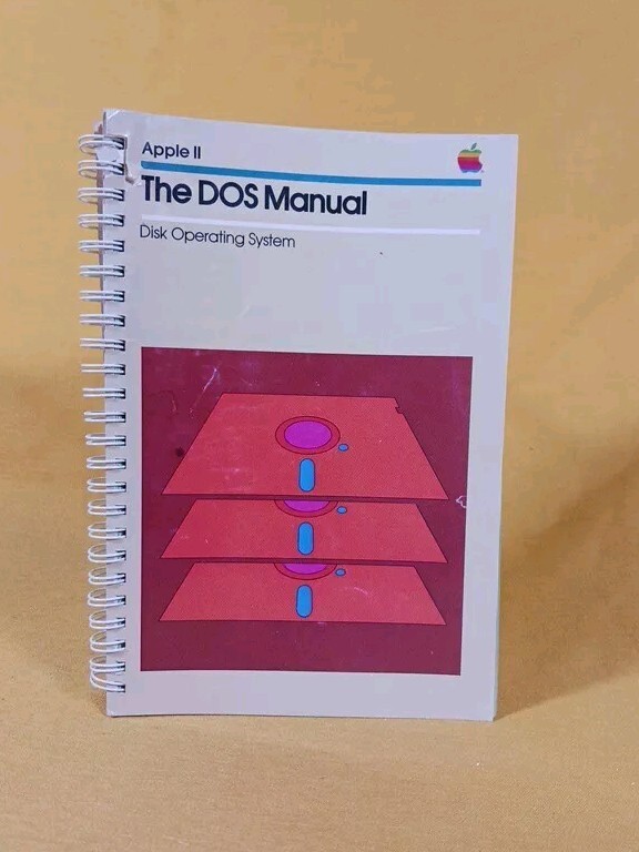 Vintage Apple II DOS Manual Disk Operating System 1981