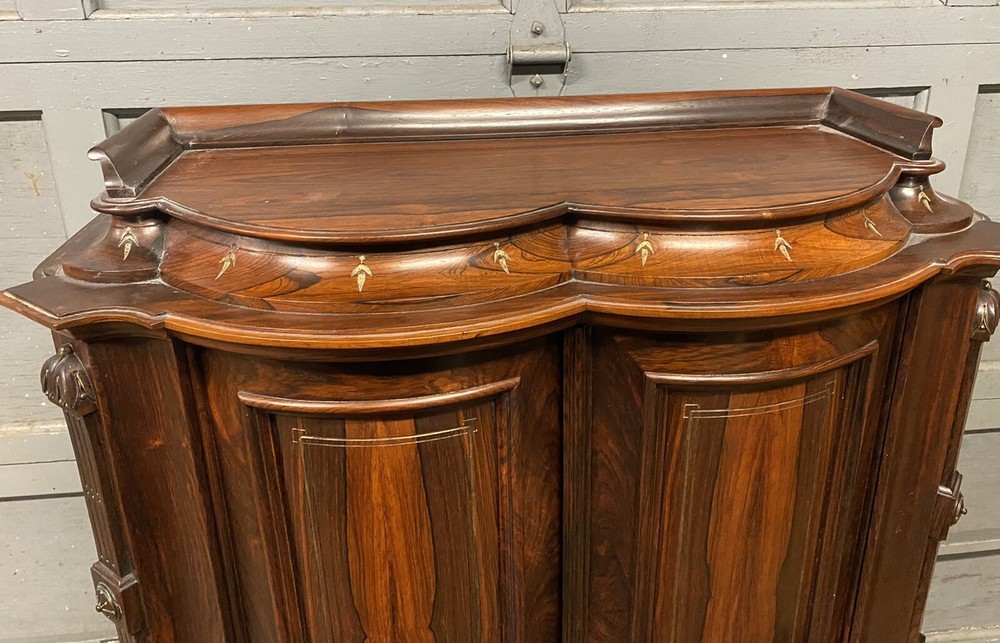 ROSEWOOD DROP FRONT MECHANICAL DESK, ATTR. HERTER