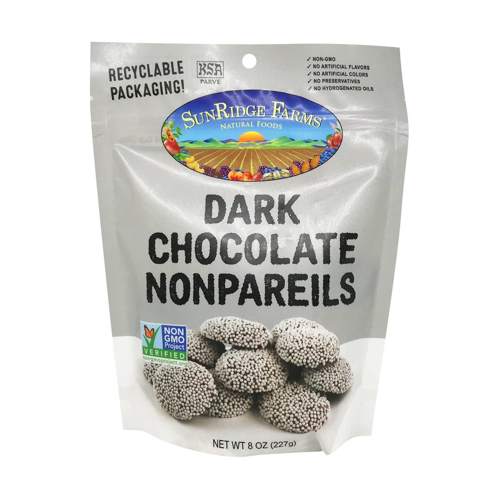 Dark Chocolate Nonpareils, 8 OZ