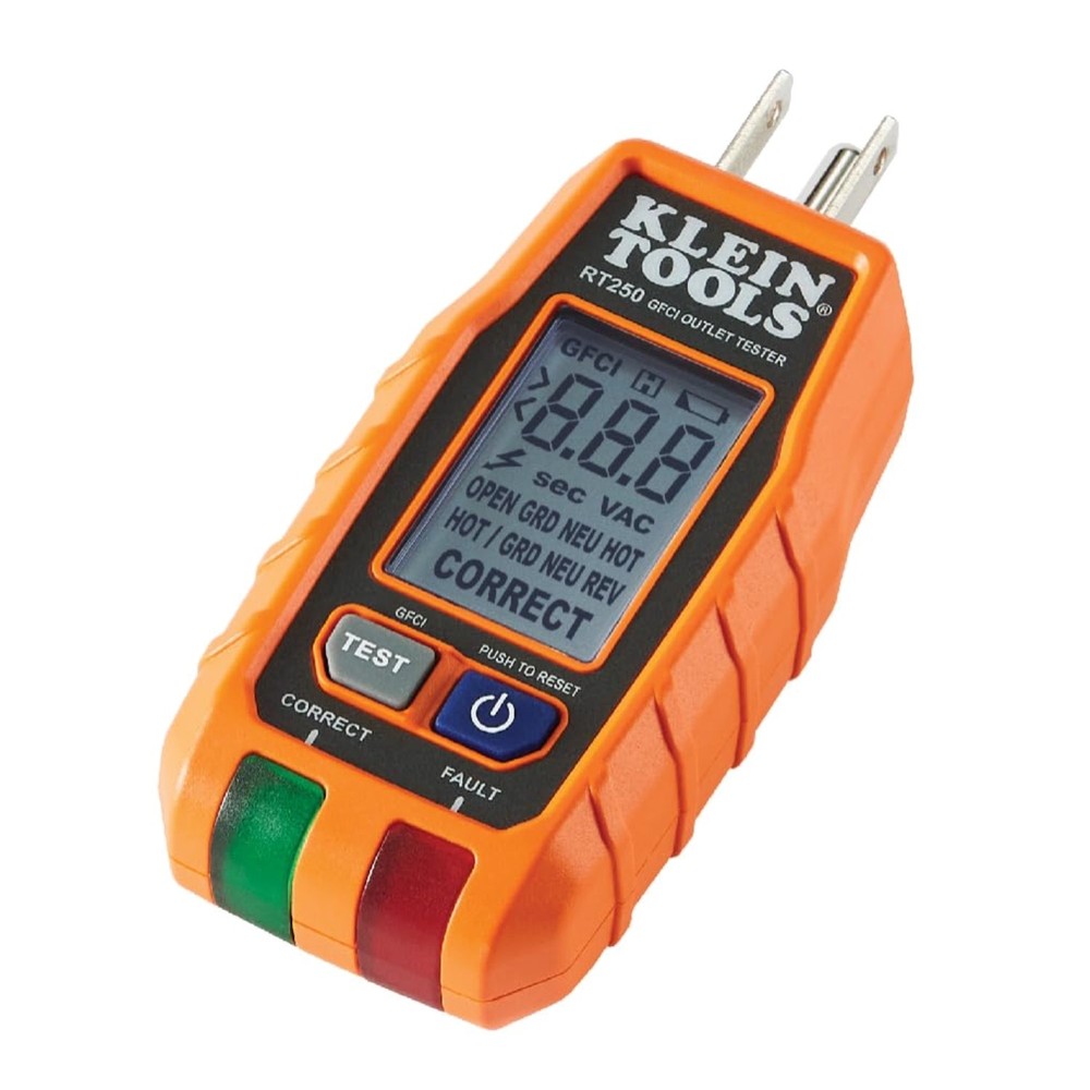 LCD GFCI Outlet Tester - Electrical Voltage Tool