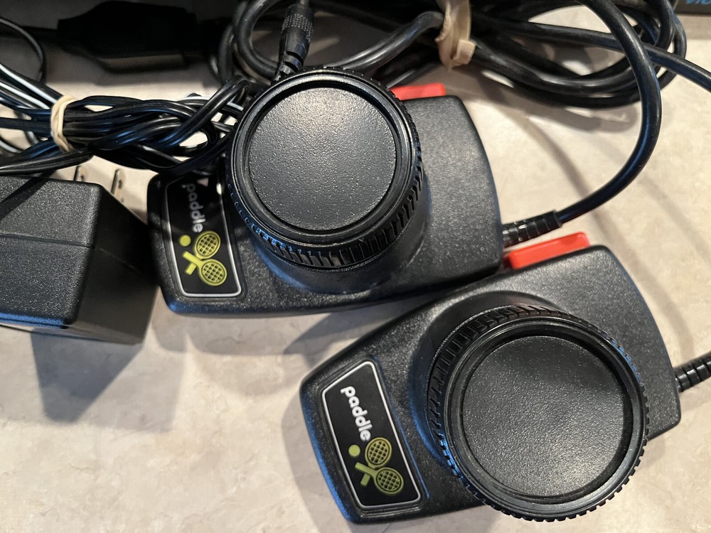 Atari 2600 Bundle Console, 4 Games, 2 Joysticks, 2 Paddles Cleaned & Tested!! #3