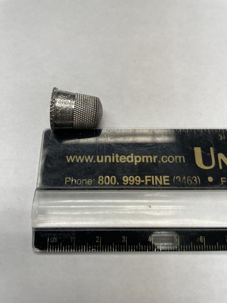 Sterling Silver Thimble For Sewing And Knitting.