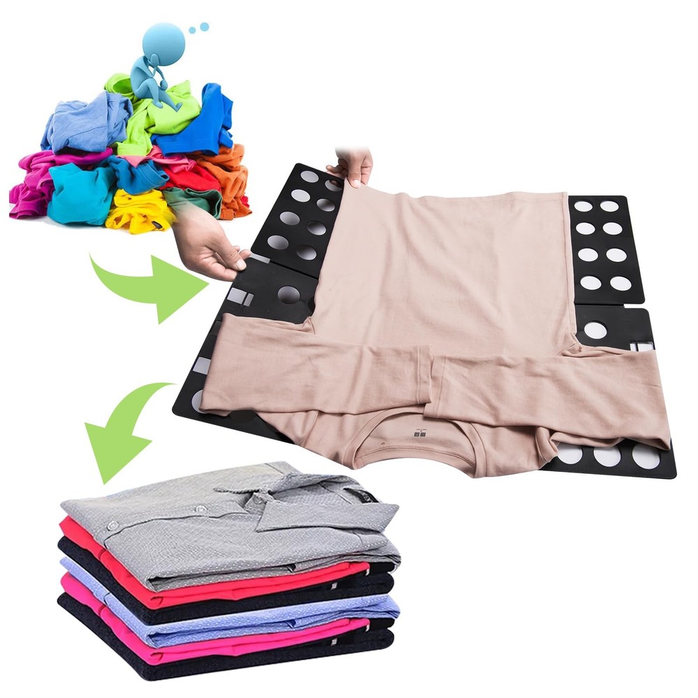 T Shirt Folding Board Clothes Folder, Laundry Organizer Tool Easy Fold