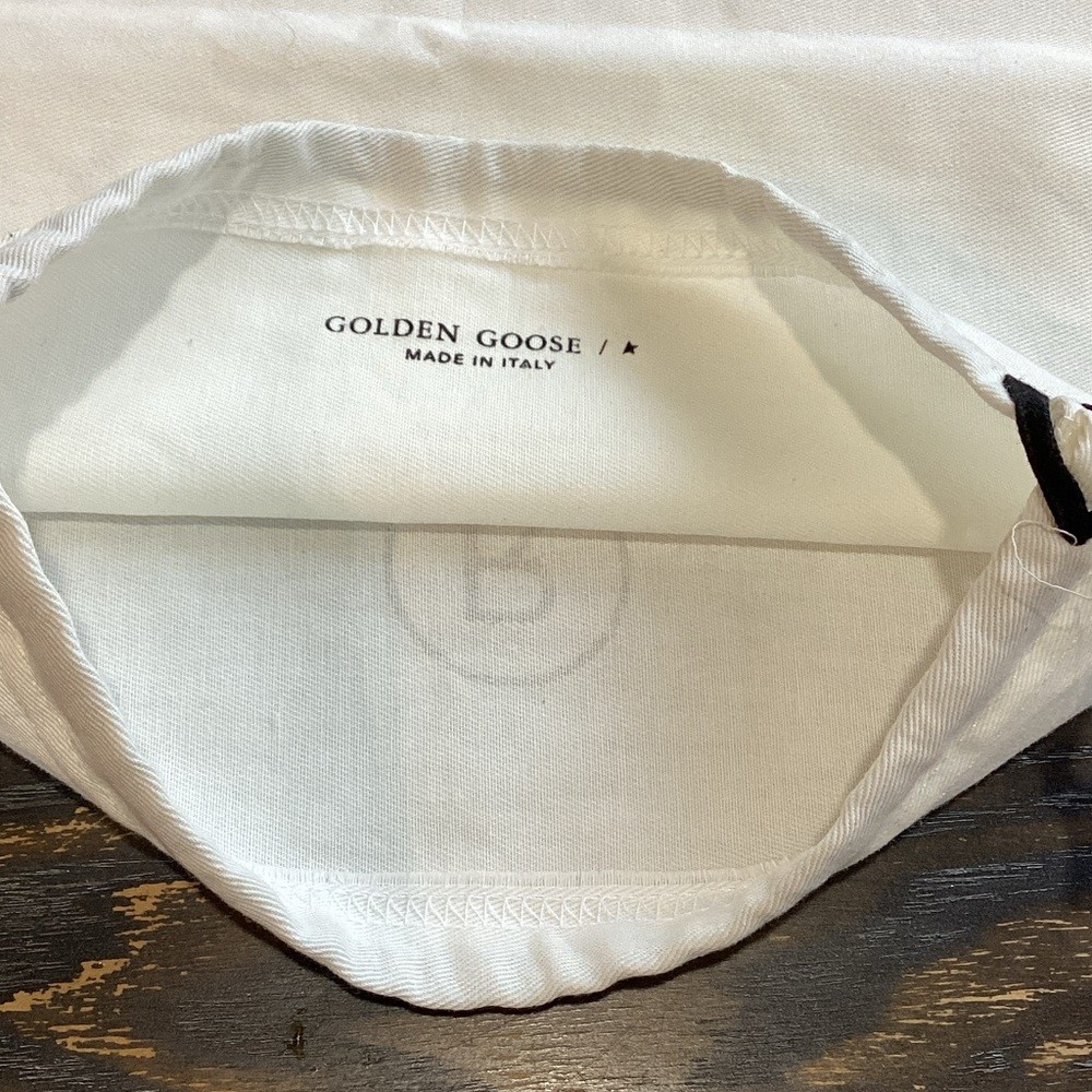 Golden Goose Cream Drawstring Dust Bag