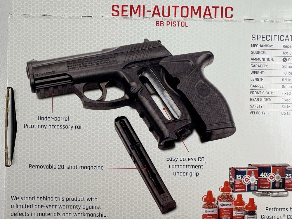 Crosman Phantom BB Semi Automatic CO2 Air Gun