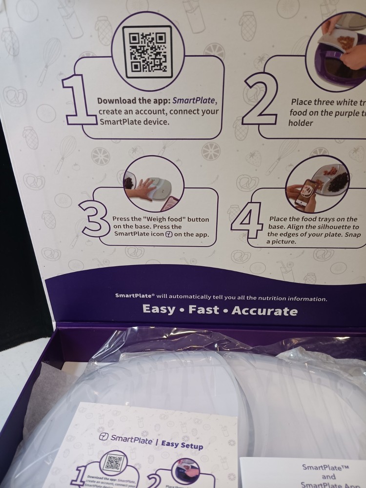 SmartPlate Portion Control Scale Plate Set (New In Box)