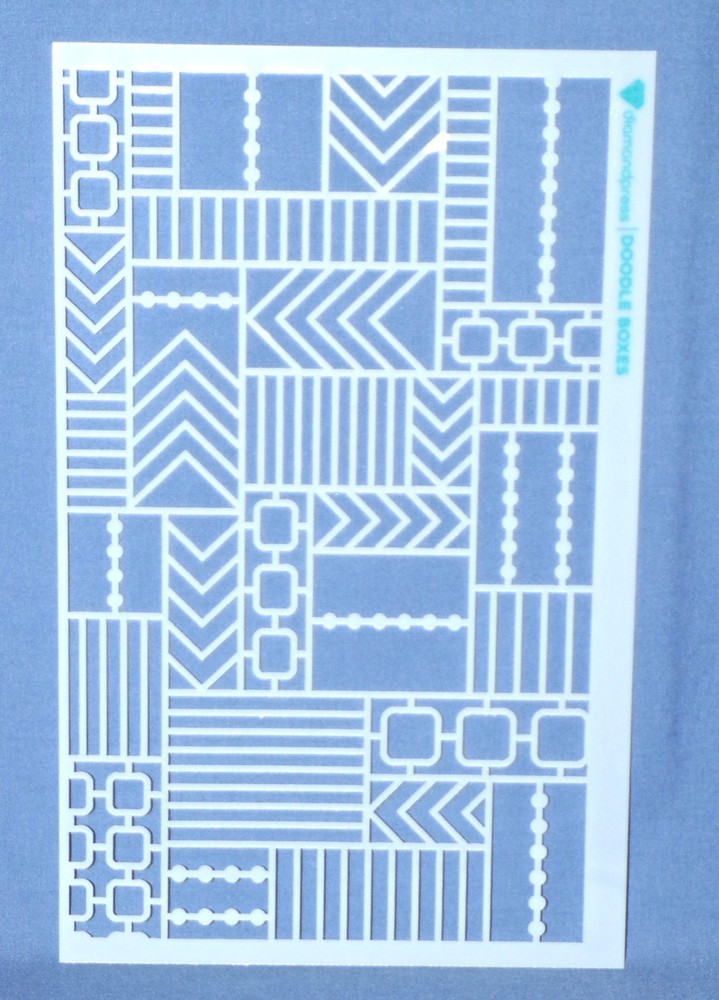 Diamond Press Abstract Patterns Stencils 9 single stencils All New Free Ship