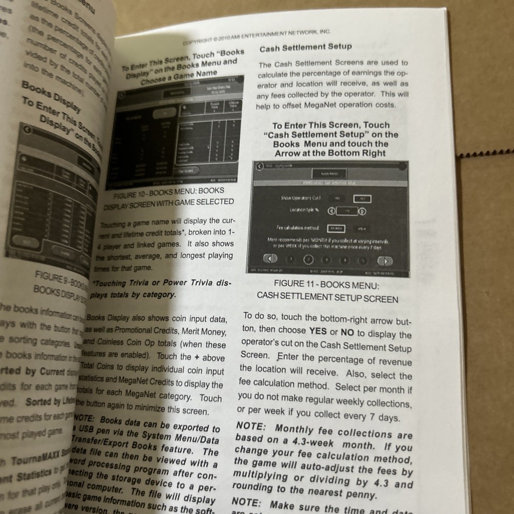 Original Force Ion 2011 MERIT MEGATOUCH owners manual