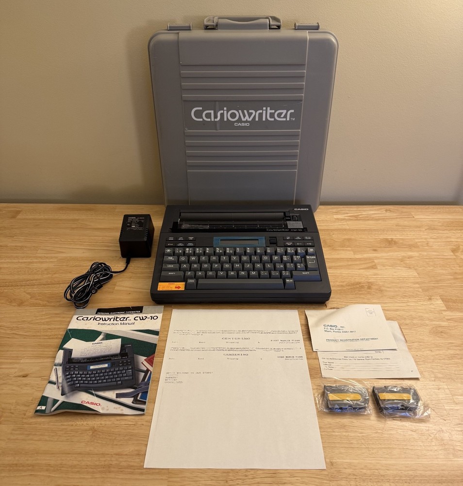 Casio Casiowriter CW-10 Electronic Keyboard (Tested, works!)
