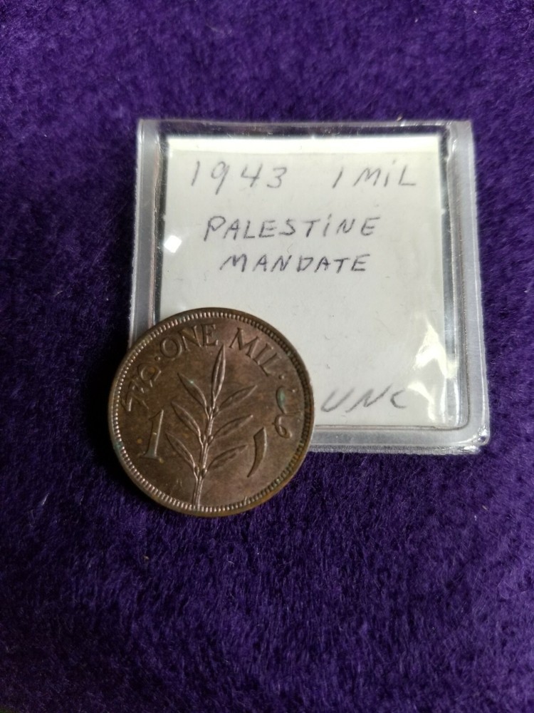British Palestine Mandate 1 Mil 1943 UNC