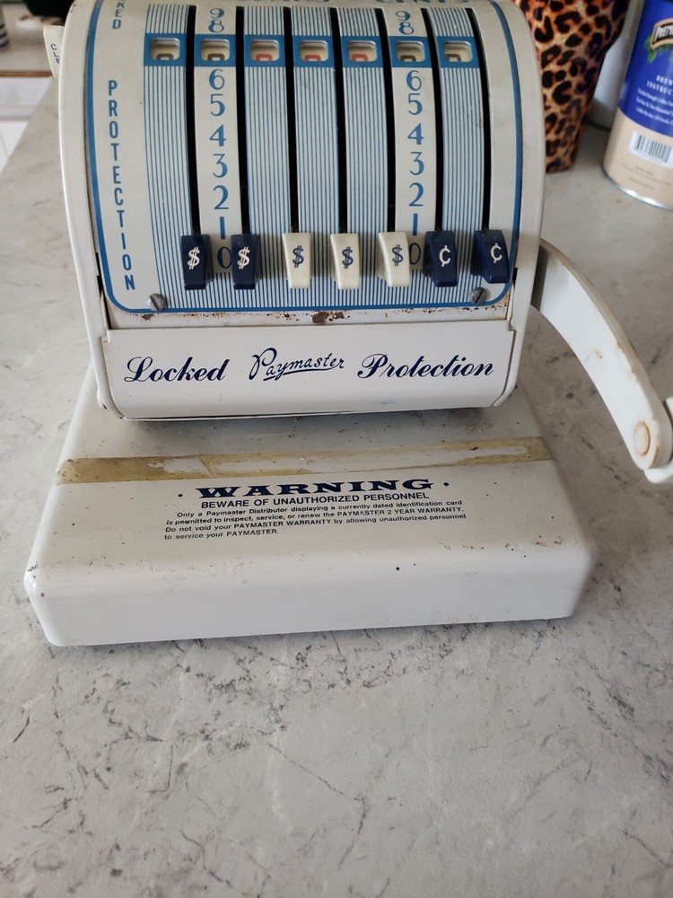 Vintage Paymaster Counting Adding Machine Series X-550