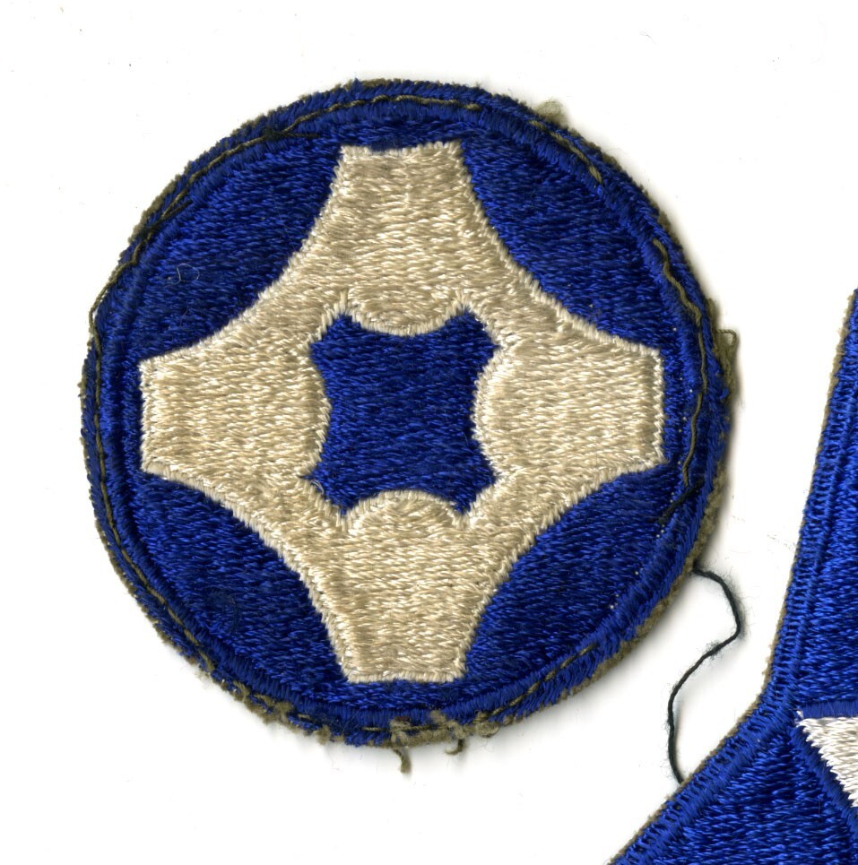 4th Service Command White Back Patch WWII Vintage Southern States