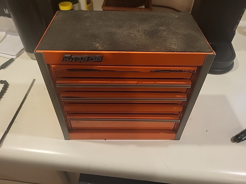 Orange Snap On Micro 5 Drawer Tool Cabinet