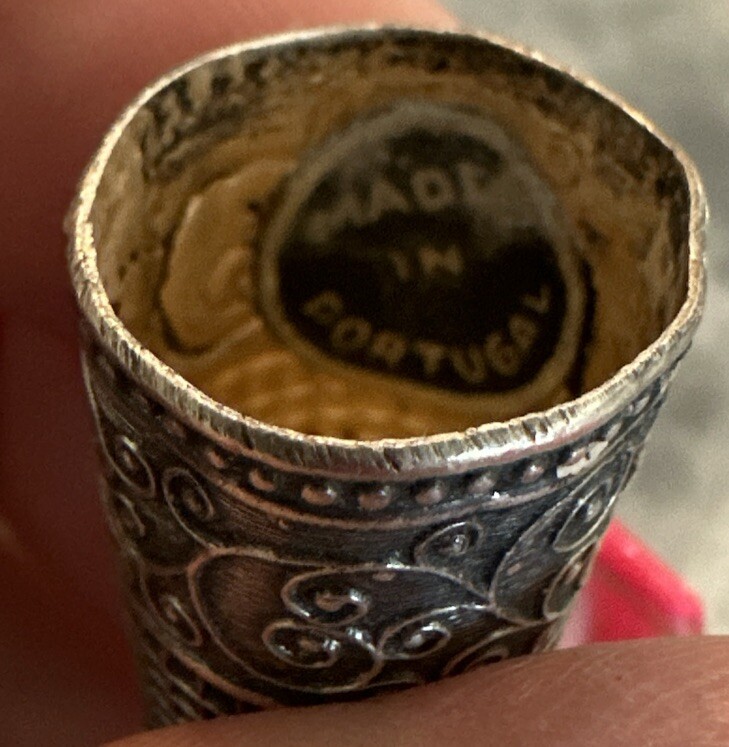 Vintage Sterling Turtle Thimble. Fun Piece!