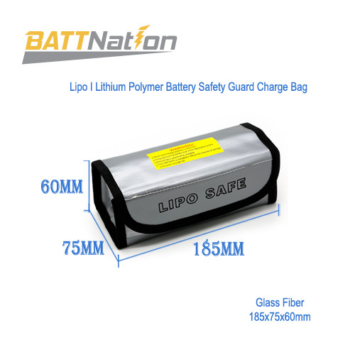 4x LiPo Battery Fireproof Explosion proof Guard Charging Safe Bag