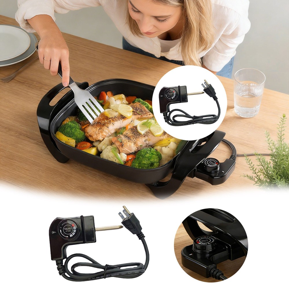 Universal Thermostat Probe Cord – Adjustable Replacement for Griddle Skillet