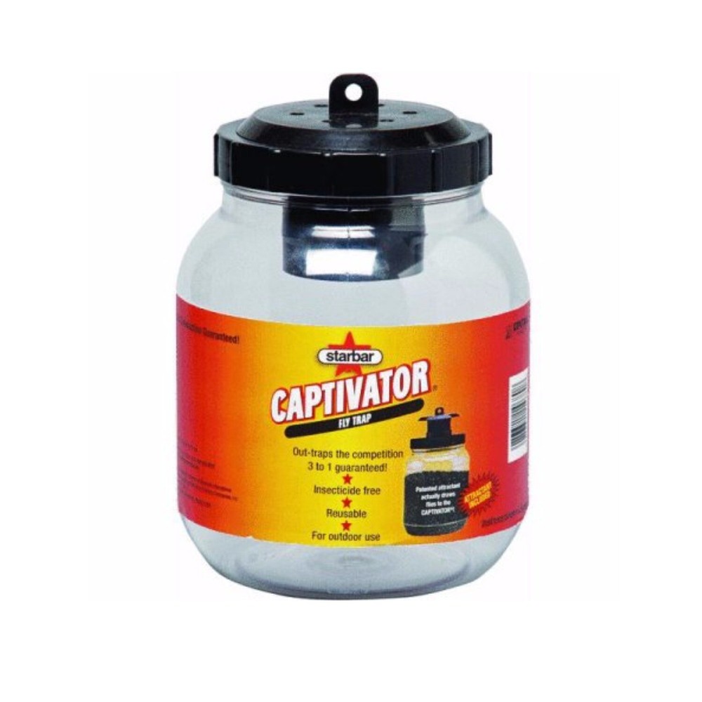 Starbar Captivator Fly Trap 2 Quart Container Multiple Attractants