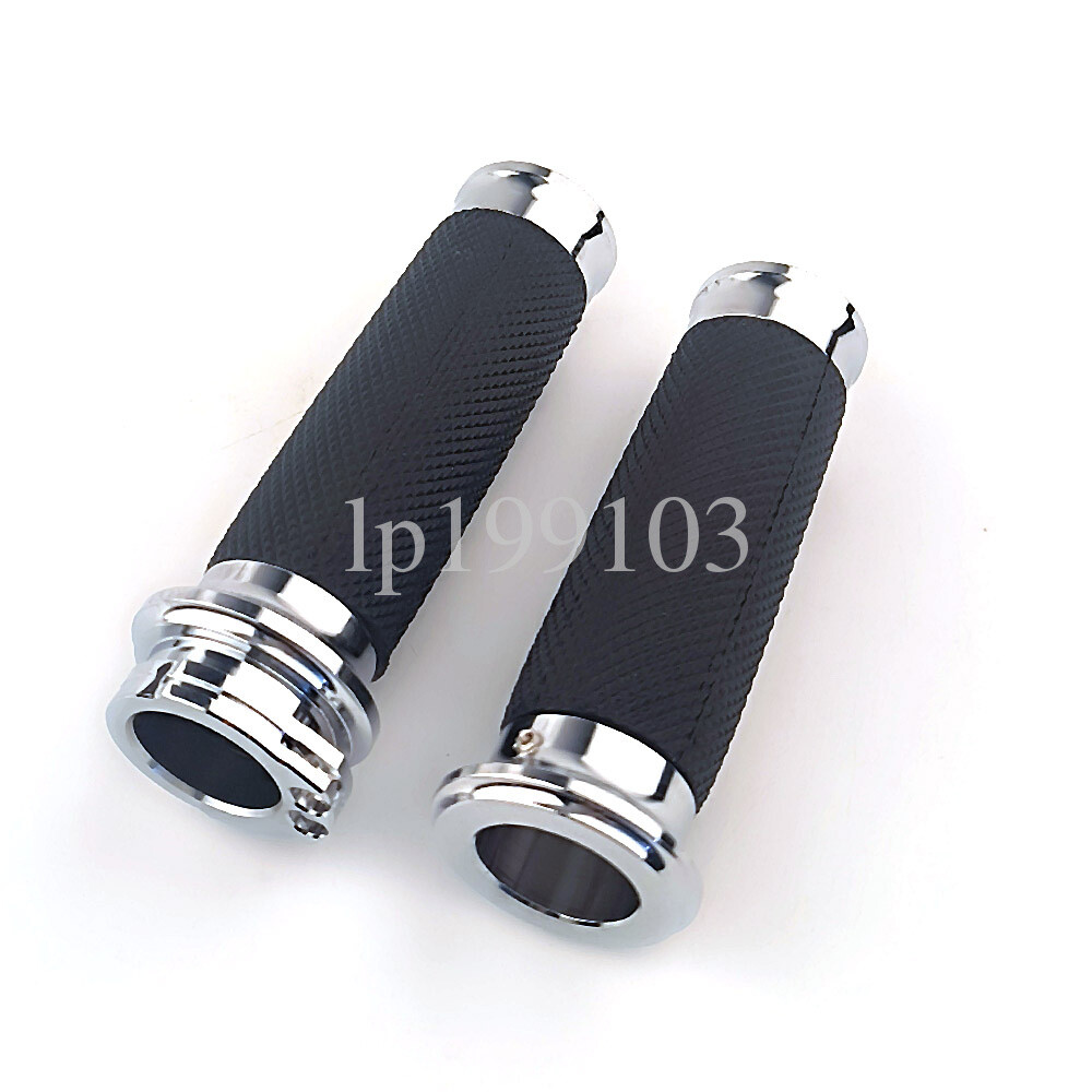 Pair Motorcycle 1" Handlebar Hand Grips For Harley-Davidson Softail Deuce FXSTD