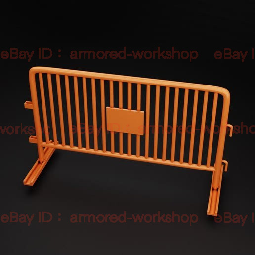 3D Printed 1/72 Traffic Iron Fence Unpainted /4Pc
