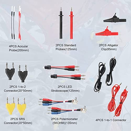 Automotive Circuit Test Leads Kit 92 Pieces, Multimeter Multi Function