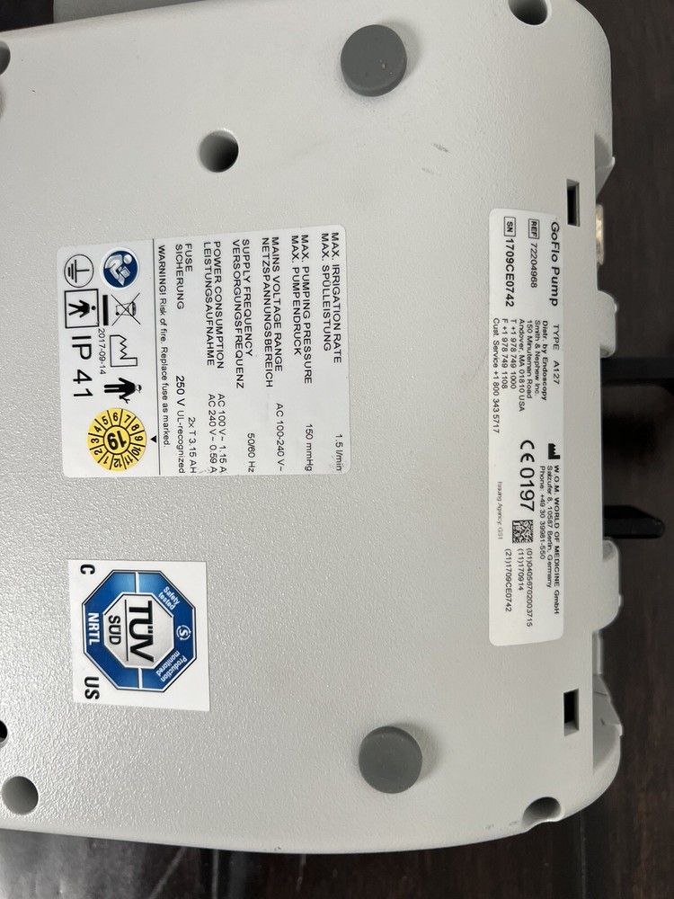 2017 Smith & Nephew GoFlo Pump W Remote Control