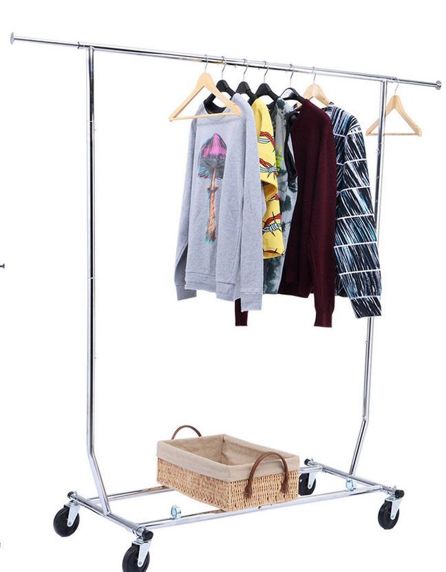 Salesman Clothing Rack - Rolling & Collapsible