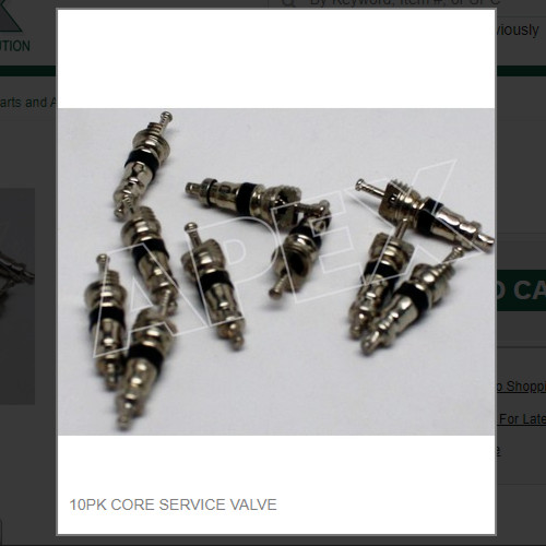 10PK CORE SERVICE VALVE # 9091086-02P