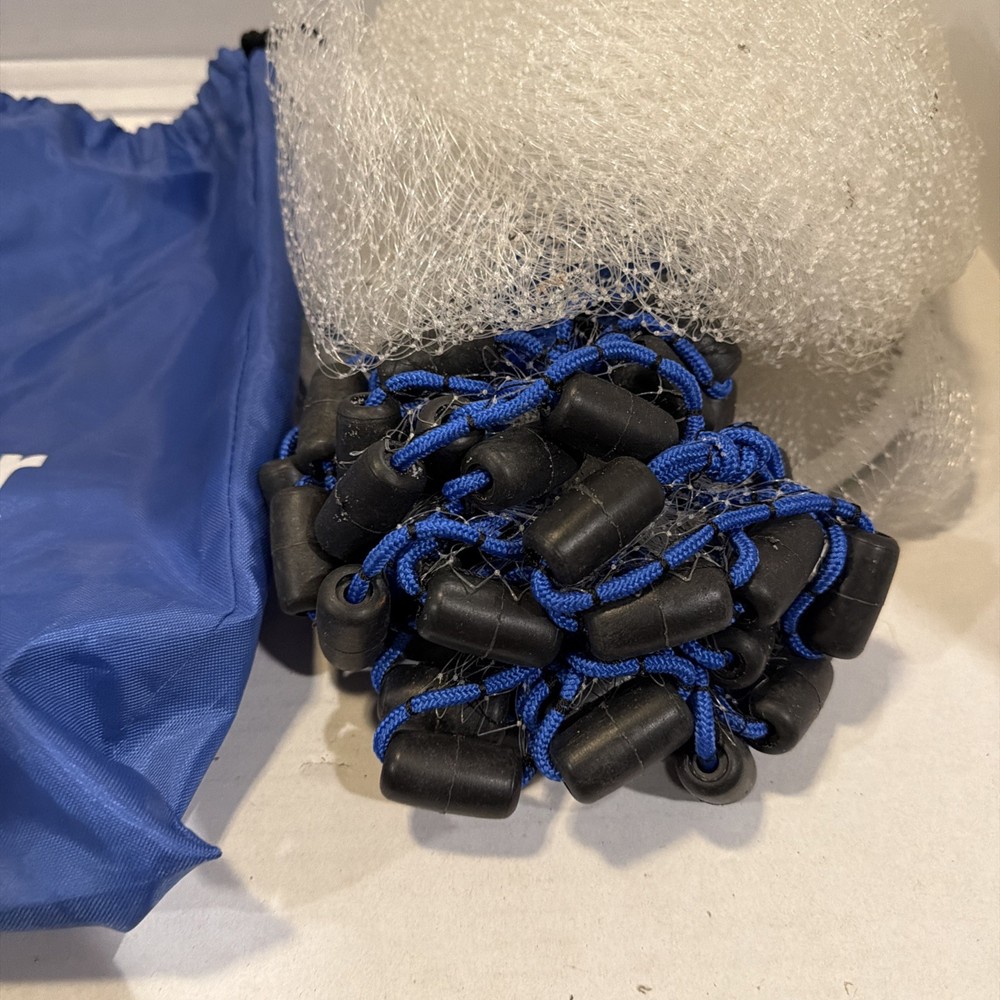 Casting Net, Basic Gear, 4 Foot 3/8 Square Foot .75 Pounds Coded Iron Easy Throw