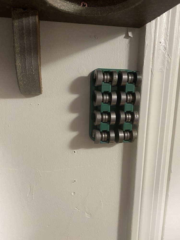 Shell Holder Rack Holds 16 Wall mount Reloading Rock Chucker Challenger Boss