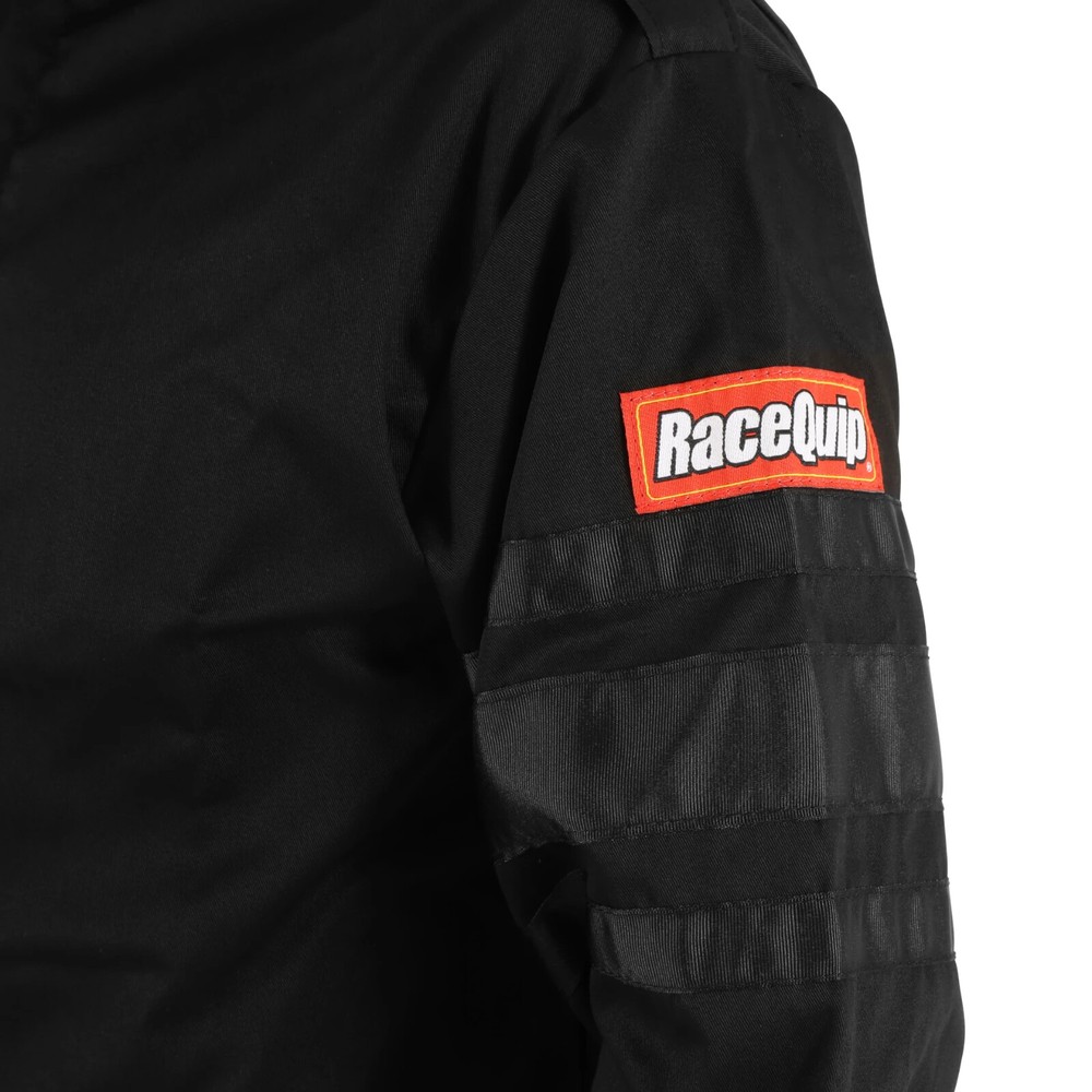 RaceQuip Single Layer Racing Driver Fire Suit Jacket SFI 3.2A/1 Medium BLACK