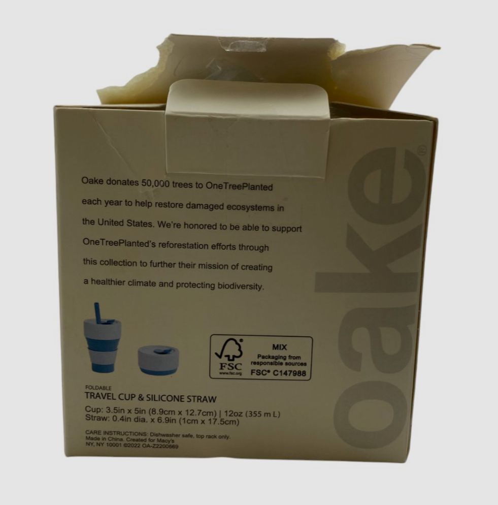 Oake Blue Collapsible Travel Cup